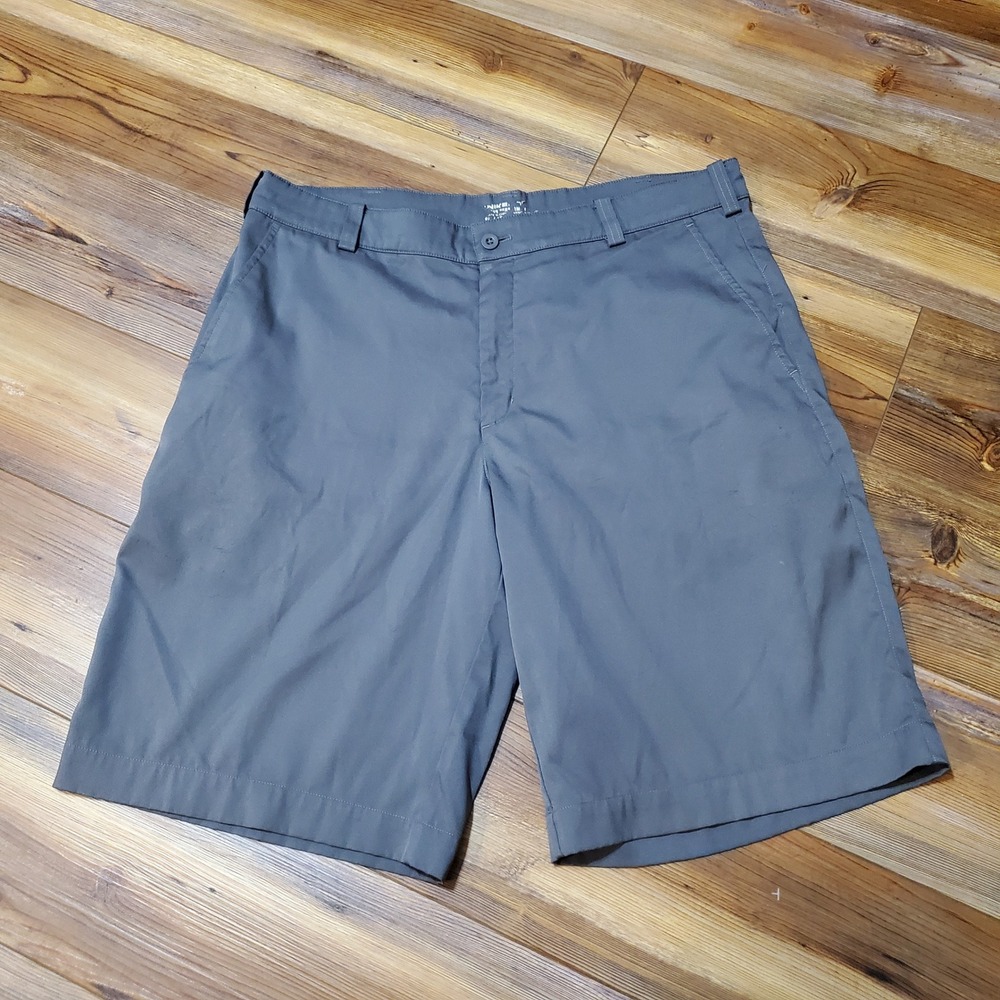 Nike Golf Dri-FIT Shorts Mens 34 Gray Flat Front Performance 509179-021